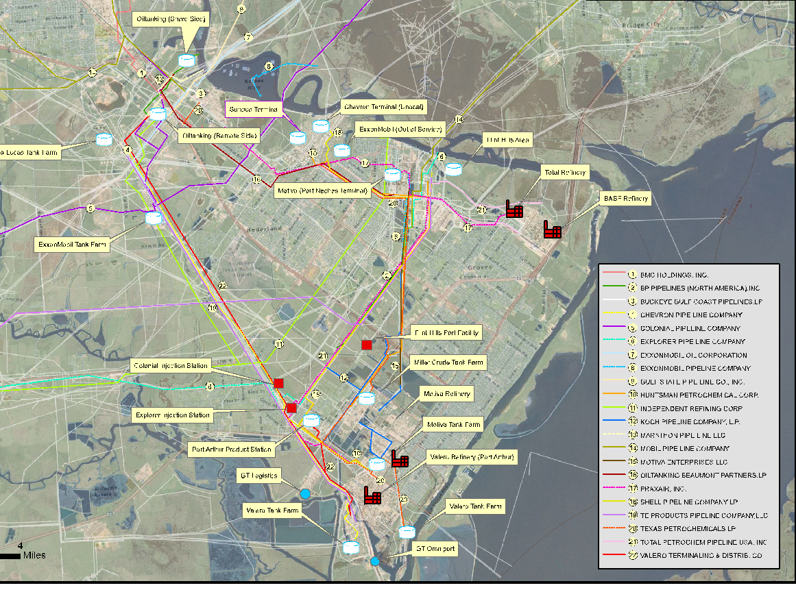 Map of terminal